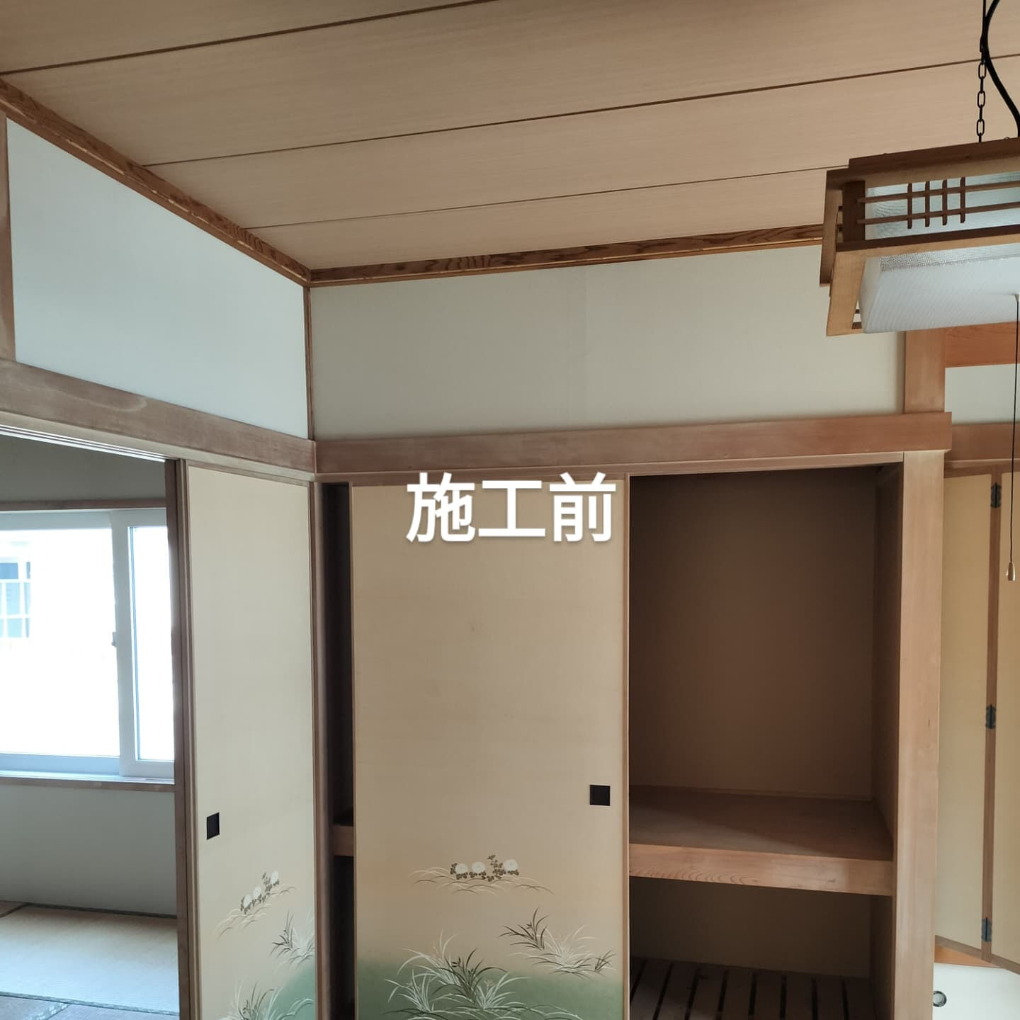 和室の木部塗装が無事に完了しました