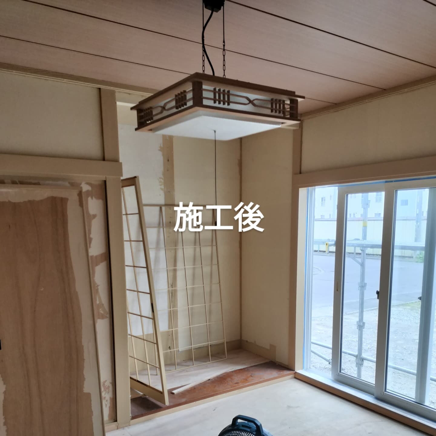 和室の木部塗装が無事に完了しました