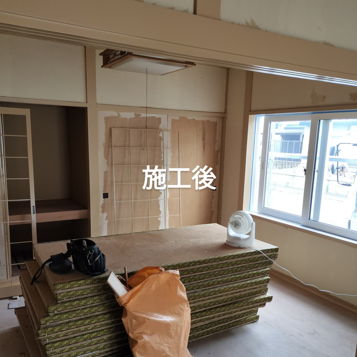 和室の木部塗装が無事に完了しました